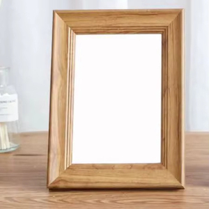 Wholesale Wooden Photo <b>Frame</b> Fluted Timber Picture Display Tabletop Portrait <b>Frame</b> Home Office Decor Wood Framing Craft Holder - Product Image 1