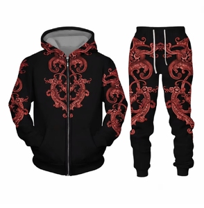 Chándales ajustados para hombre con logo personalizado, de forro polar técnico con franjas laterales, chándal de invierno de forro polar técnico - Product Image 1