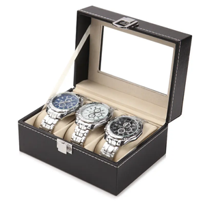 Caja de Reloj de Cartón de Alta Gama con Logotipo Personalizado Impreso, con Recubrimiento UV, Estuches de Regalo Portátiles para Hombre - Product Image 6
