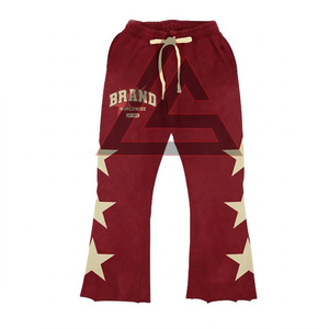 Survêtements de sport respirants et tendance pour hommes, imprimés sérigraphiés, grandes tailles, avec logo entièrement personnalisé, coupe évasée - Product Image 5