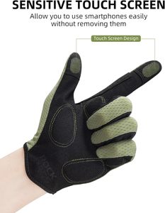 Gants de cyclisme pour hommes - Gants de VTT respirants compatibles avec les écrans tactiles - Product Image 4