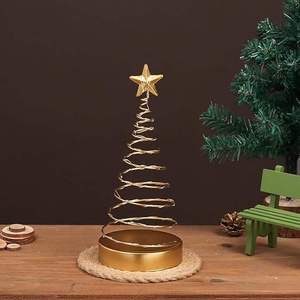 Décoration de Noël en métal peinte à la main de luxe, ornement de Noël personnalisé, décorations festives saisonnières - Product Image 3