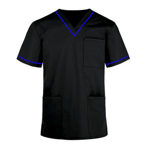 Uniformes Médicos de Verano de Alta Calidad en Color Azul, Personalizados, Camisas de Manga Corta, Secado Rápido, Transpirables, Unisex - Product Image 5