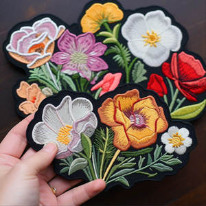 Premium Nature Leaf Embroidered Patch Iron On Fabric Badge for Baseball Caps Hats Backpacks <b>Jackets</b> DIY Botanical Fashion - Product Image 1