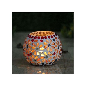 Different Design Nordic Modern Mosaic Tealight <b>Candles</b> <b>Holder</b> Glass Wedding Luxury Candlestick for Home Decoration - Product Image 4