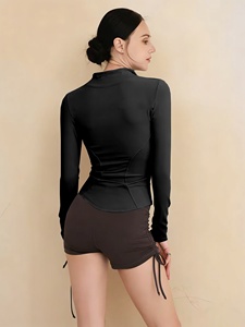 Chaqueta Térmica de Yoga para Mujer, Chaqueta Deportiva para Gimnasio y Running, Logotipo Personalizado, Fabricante OEM ODM, Etiqueta Privada, Venta al Por Mayor - Product Image 2