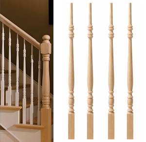 Balustres en bois massif sur mesure 5300P 42 pouces en peuplier, design traditionnel, écologiques, durables, certifiés FSC, installation facile - Product Image 6