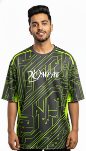 เสื้อยืดสตรีทแวร์ทรงปกติสำหรับผู้ชาย ผ้าโพลีเอสเตอร์/คอตตอน ระบายอากาศ ป้องกันรังสียูวี แฟชั่นลำลอง - Product Image 2