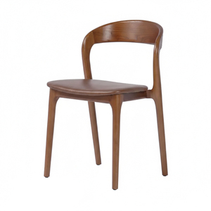 Silla de Comedor Lenggok de Madera de Teca Escandinava, Calidad de Exportación, Estructura Resistente, Elegante, para Hogar, Cocina, Restaurante - Product Image 3