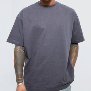 Camiseta de Hombre al por Mayor, Personalizada de Fábrica, Cuello Redondo, 100% Algodón, 180g, Manga Corta, Corte Holgado, Informal, de Alta Calidad - Product Image 1