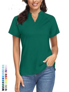 Camiseta Polo Casual para Mujer, Manga Corta, Estilo Golf, 100% Algodón, Calidad Premium - Product Image 3