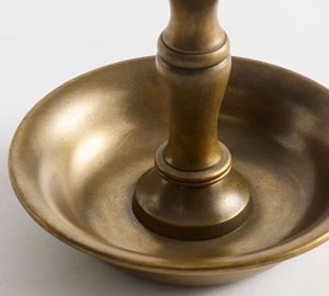Elegant Luxury Handmade Metal Chris Loves Julia Brass <b>Candlestick</b> With Bowl Christmas Decor Lighting Tabletop - Product Image 6