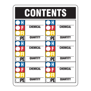Panneau d'avertissement triangulaire en PVC 15x12 pouces, signalisation de quantité de produits chimiques Brady pour la sécurité des laboratoires et des installations - Product Image 3