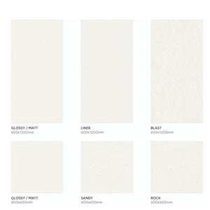 Azulejos de Porcelana para Piso y Pared, Acabado Pulido, Antideslizantes, 600x1200mm, 600x600mm - Product Image 3