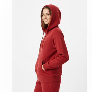 Sweat à capuche pour femmes avec fermeture éclair Style Streetwear décontracté pour l'hiver Logo avant Hoodies pas cher prix prix de gros meilleure mode d'hiver - Product Image 3