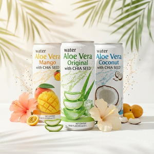 Venta al por mayor de puré de melocotón 100% natural y saludable, hecho en Vietnam, con semillas de albahaca, 330 ml, OEM ODM - Product Image 3