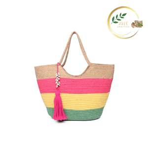 Sac fourre-tout en jute personnalisable, fibre naturelle, écologique, réutilisable - Product Image 2