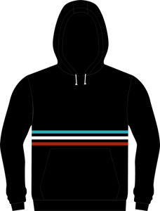 Wholesale OEM Men's Winter Fleece Pullover <b>Hoodie</b> 240g Lined Anti-shrink Silk Screen Printed Knitted <b>Plain</b> Dyed Polyester/Cotton - Product Image 2