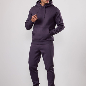 Ensemble survêtement homme hiver 2 pièces de haute qualité : pantalon de jogging ample et sweat à capuche surdimensionné personnalisé en molleton épais - Product Image 1