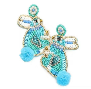 Perles de rocaille Noël et Halloween Fashion Drop Boucles d'oreilles perlées Bijoux de Noël et Halloween - Product Image 2