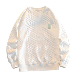 Suéter Jacquard de Cuello Redondo para Hombre Fitspi, Otoño Invierno, Camiseta Informal de Manga Larga con Letras, Camiseta Interior para Hombre - Product Image 5
