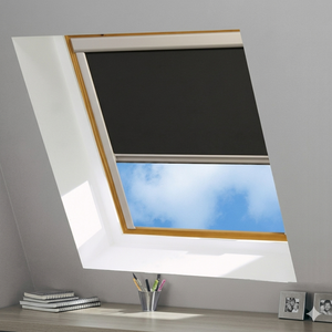 Persiana Enrollable Manual para Claraboya, Techo Integrado, Horizontal, de Poliéster, Opaca, Estilo Francés, de Alta Calidad para Ahorro Energético - Product Image 1