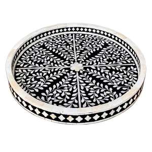 Plateau Classique en Os Écologique de Haute Qualité avec Support pour Tables à Manger, Compatible Lave-Vaisselle, Vente en Gros aux Meilleurs Prix AL MALIK CRAFT - Product Image 4