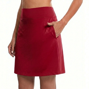 Women High Waist Knee-Length Vintage Yoga Sports <b>Skirt</b> Stretch Workout Activewear Tennis <b>Skirt</b> Badminton <b>Skirt</b> Slim Fit <b>Skirt</b> - Product Image 3