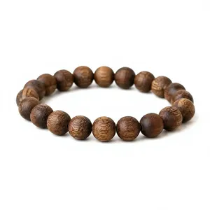 MN Exports - Brazalete de Madera Hecho a Mano, Pulsera de Madera Natural, Estilo Étnico Bohemio Clásico, Joyería de Moda Cristiana para Mujer, Elegante - Product Image 2