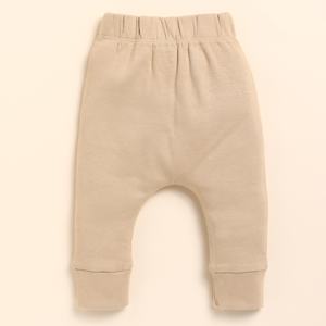 Sweat-shirt en bambou biologique de qualité supérieure avec pantalon à cordon de serrage couleur latte - Little Roar - Product Image 5