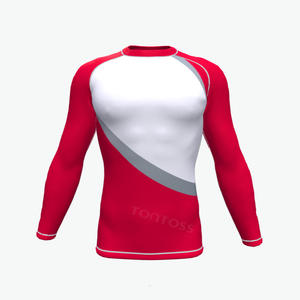 Rashguard de compression anti-UV respirant UPF50+ personnalisé pour hommes, idéal pour la gym et le fitness, en polyester et élasthanne, séchage rapide - Product Image 1