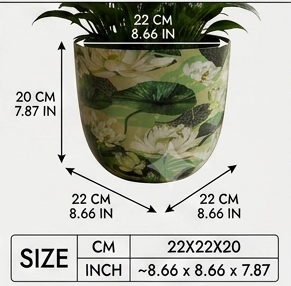 Set of 3 Modern Design Eco-Friendly Unique Iron Planter Pot <b>Sticker</b> Enamel Handmade for Home and Garden Decoration Customized - Product Image 3