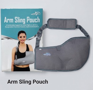 Sangle de bras confortable avec pochette, support d'épaule, sangle réglable, tissu respirant, design ergonomique, immobilisateur durable pour fracture - Product Image 1