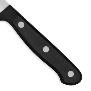 Couteau utilitaire dentelé de 6 pouces en acier inoxydable, lame tranchante, manche noir à triple rivet, multi-usages pour pain, sandwichs et découpe en cuisine - Product Image 5