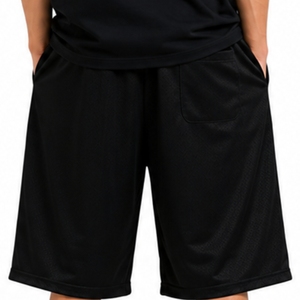 Custom <b>Men</b> <b>Long</b> Sports <b>Shorts</b> 100% Cotton Quick Dry Breathable Eco-Friendly Anti-Wrinkle Basketball Training Gym Casual Mesh - Product Image 6