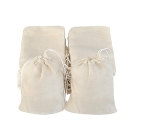Bolsas de tela de muselina para recuerdos de fiesta, bolsas de almacenamiento de algodón, bolsas para envasar granos, bolsas de lona con cordón, bolsas antipolvo para uso promocional - Product Image 4
