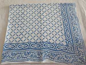 Handcrafted High-Grade Block-Printed Cotton Sarong Summer <b>Beach</b> Cover-Up Dupatta <b>Wrap</b> Soft Breathable Scarf Gift Unisex - Product Image 5