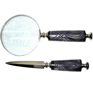 2025 Vintage nuevo diseño ojo de cristal artesanía india latón antiguo alta calidad lupa bronce Color lectura al por mayor - Product Image 1