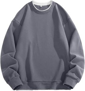 Sweat-shirt pour homme style streetwear, coupe ample et design minimaliste uni - Product Image 2