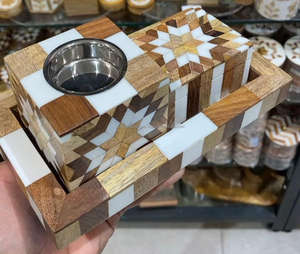 Wholesale Wooden Bakhoor <b>burner</b> Customized Wooden <b>Incense</b> Box Creative Pyramid Hookah Charcoal <b>Holder</b> - Product Image 6