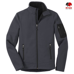 แจ็คเก็ตซอฟต์เชลล์แบบมีซิปสำหรับผู้ชาย ดีไซน์สั่งทำพิเศษจาก Ryan Pro Gear พร้อมโลโก้สั่งทำพิเศษ ระบายอากาศได้ดี - Product Image 2