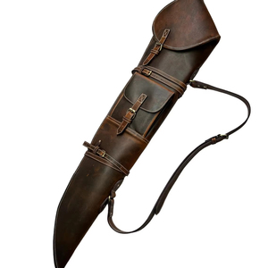 Premium Full Grain Leather Equipment Cover Case Ergonomically Contoured Sporting <b>Tool</b> Sleeve Reinforced Padded - Product Image 1