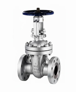 Válvula de Globo de Acero Inoxidable con Extremos Bridados, Superficie Metálica Pulida, Accionada por Volante, Válvula de Control Industrial para Tuberías - Product Image 1