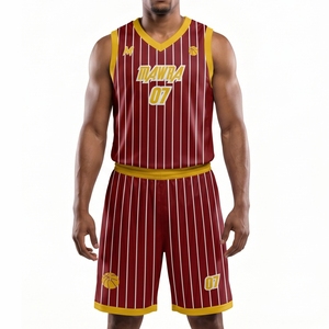 Maillot de basket personnalisé en sublimation pour équipe, séchage rapide, grande taille, anti-humidité, vêtements de sport pour hommes pour les équipes - Product Image 1