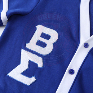Fraternity Beta Blue Knitted <b>Cardigan</b> Women's Sweater Greek Embroidery PBS Letter V-Neck 100% Cotton Full Sleeve University Wear - Product Image 6