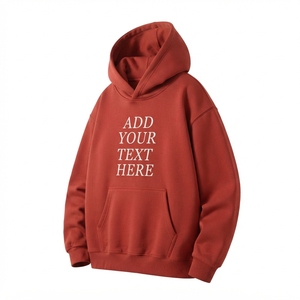 Sudadera con Capucha Blanca para Hombre de Primera Calidad, Tejido de Felpa de Algodón, Antiarrugas, con Logotipo Estampado en las Mangas, Corte Regular, para Invierno - Product Image 1