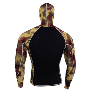 New Custom Design Hooded Rashguard Swimming Sports Suring Shirt Sublimated Printed Rashguard - Product Image 5