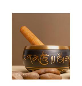 Hermosa Cuenco Cantante de Latón, Instrumento Tradicional de Meditación para Práctica de Yoga, Mindfulness, Sanación, Relajación y Equilibrio Espiritual - Product Image 1