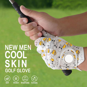 Gants de golf ajustés avec précision en cuir Cabretta, logo personnalisé, sensation seconde peau, respirants, équipement d'entraînement de golf professionnel, vente en gros - Product Image 6