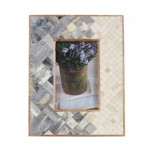 Marco de Fotos con Diseño Creativo de Incrustaciones de MOP y Resina, Decoración de Pared, para Colgar o Apoyar, al Mejor Precio - Product Image 5